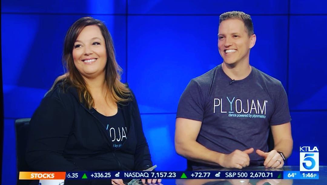 PlyoJam Founders Stacey Beaman and Jason Layden on KTLA Channel 5 | PlyoJam